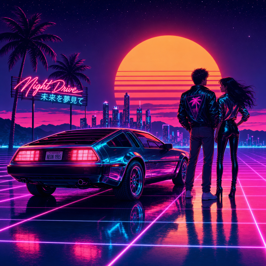 Neon synthwave